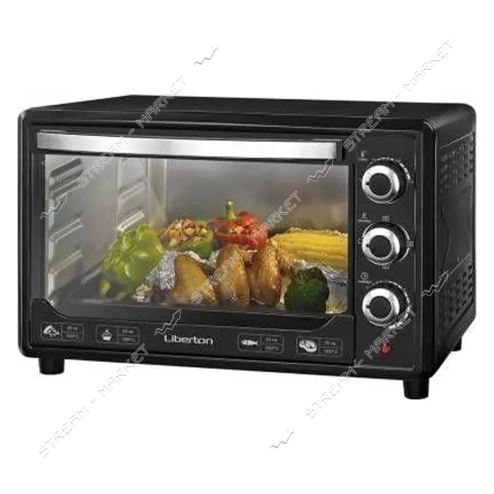 Электродуховка Liberton LEO-480 48л черная                                                          