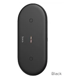 Беспроводное зарядное устройство Hoco CW23 2-in-1 power черное