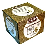 Мел круглый Люкс Колор КБЦ-3006 30шт белый плюс 6шт цветной                                         