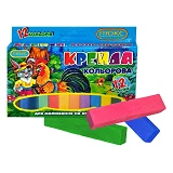 Мел квадратный Люкс Колор ККЕ-112 12 цветов                                                         