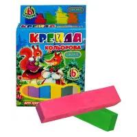 Мел квадратный Люкс Колор ККЕ-1506 6 цветов                                                         