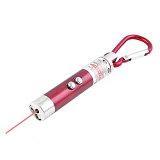 Фонарь брелок 1117-2LED лазер карабин 3xLR44                                                        