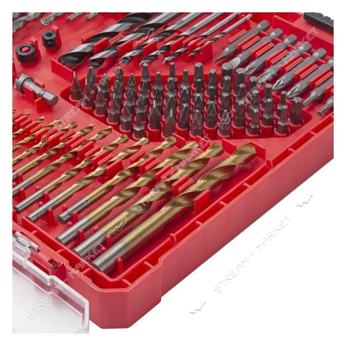 Набор сверл дюбелей и бит Intertool SD-0051 300шт