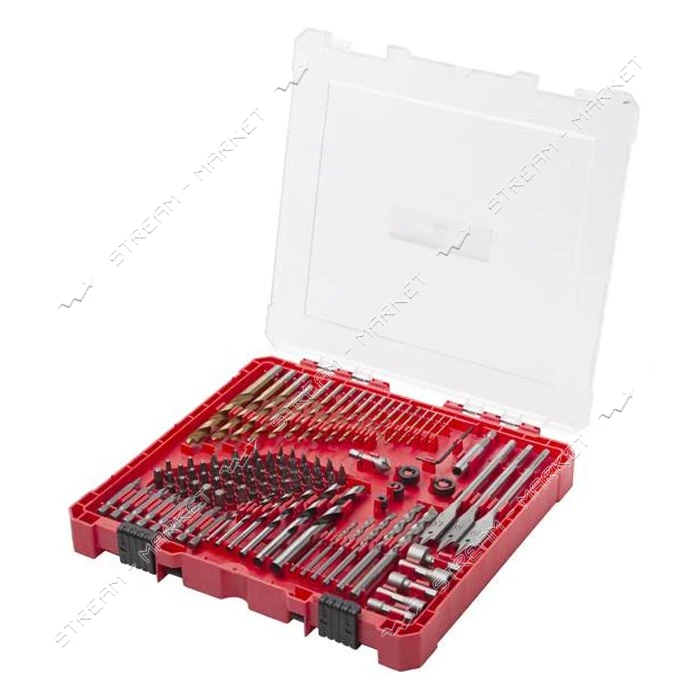 Набор сверл дюбелей и бит Intertool SD-0051 300шт