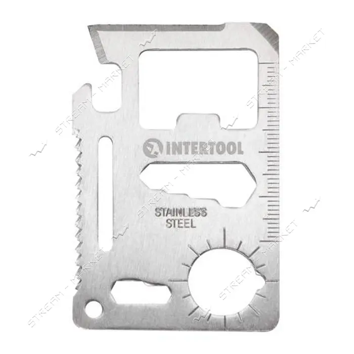 Карточка мультитул Intertool HT-0589 11в1                                                           
