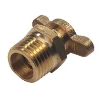 Клапан сливной Intertool PT-5021 латунный для компрессоров 1/4" вентиль барашек                     