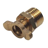 Клапан сливной Intertool PT-5021 латунный для компрессоров 1/4" вентиль барашек