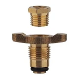 Клапан сливной Intertool PT-5021 латунный для компрессоров 1/4" вентиль барашек