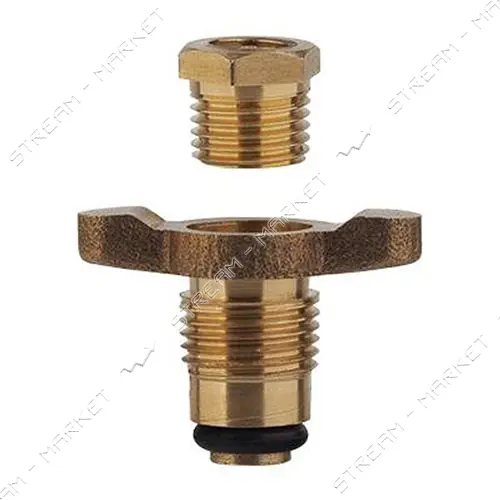 Клапан сливной Intertool PT-5021 латунный для компрессоров 1/4" вентиль барашек
