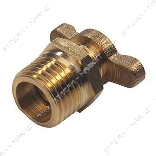 Клапан сливной Intertool PT-5021 латунный для компрессоров 1/4" вентиль барашек