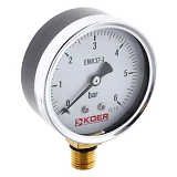 Манометр Koer радиальный нижнее подключение вертикальный KM.610R 0-6 bar d63мм 1/4''                