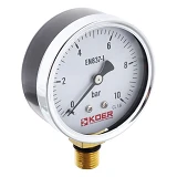 Манометр Koer радиальный нижнее подключение вертикальный KM.610R 0-10 bar d3мм 1/4''