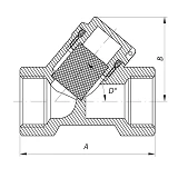 Фильтр грубой очистки воды 1/2"Вх1/2"В KOER