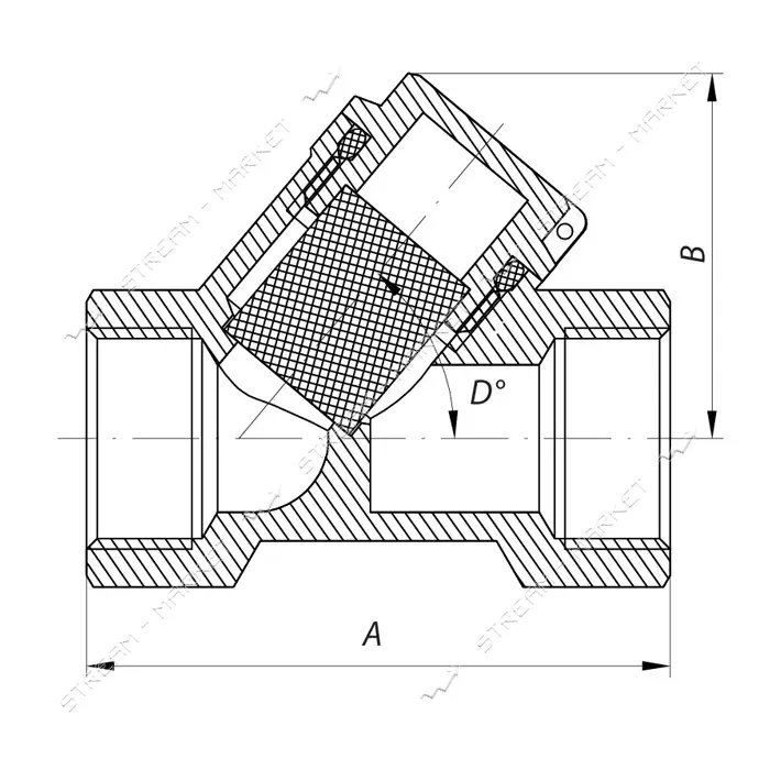 Фильтр грубой очистки воды 1/2"Вх1/2"В KOER