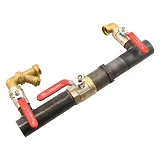 Байпас с краном 1 1/2" короткий полнопроходной                                                      