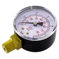 Манометр вертикальний 1/4" 6.0 бар                                                                  