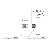 Термоманометр горизонтальный KOER 1/2" 4.0 бар 120С КМ.812А