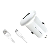Автомобильное зарядное устройство Wuw T21 c Micro 1USB 1A белое