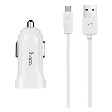 Автомобильное зарядное устройство Hoco Z2 Micro USB 1USB 1.5А белое