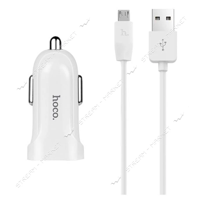 Автомобильное зарядное устройство Hoco Z2 Micro USB 1USB 1.5А белое