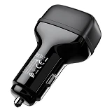 Автомобильное зарядное устройство Hoco Z36 Leader Type-C 2USB черный