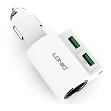 Автомобильное зарядное устройство Ldnio CM10 2USB 4.2A белое                                        