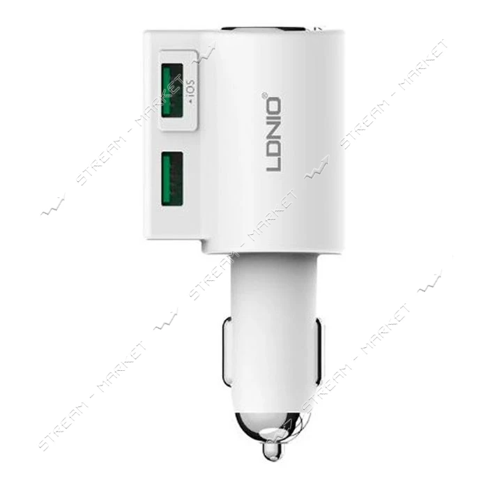 Автомобильное зарядное устройство Ldnio CM10 2USB 4.2A белое                                        