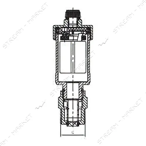 Воздухоотводчик автоматический Koer KR.1244-1/2" прямой с обратным клапаном                         