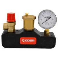 Группа безопасности котла 1" Koer KR.105PT в термоизоляционном кожухе                               