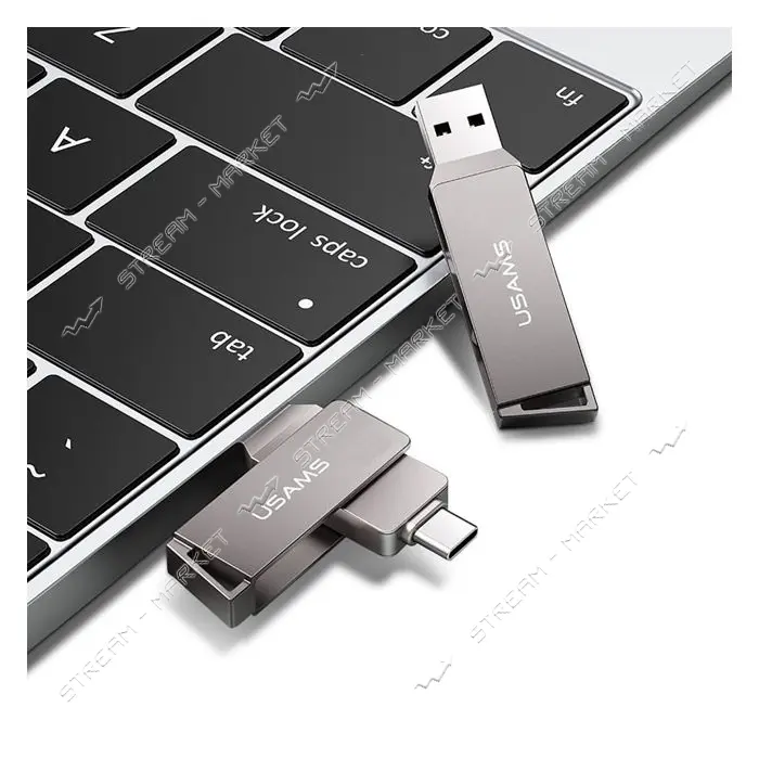 Флешка Usams US-ZB198 Type-C плюс USB3.0 Rotatable High Speed Flash Drive 16GB                      