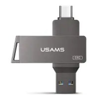 Флешка Usams US-ZB200 Type-C плюс USB 3.0 Rotatable High Speed Flash Drive 64GB                     