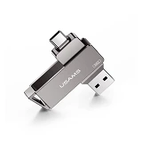 Флешка Usams US-ZB200 Type-C плюс USB 3.0 Rotatable High Speed Flash Drive 64GB                     