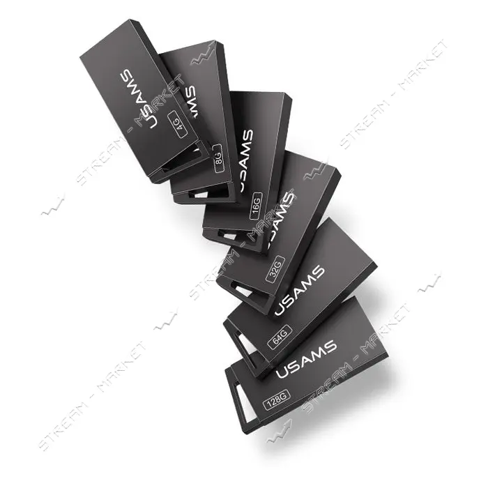 Флешка Usams US-ZB208 USB 2.0 High Speed Flash Drive 128GB серая