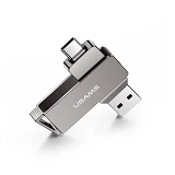 Флешка Usams US-ZB201 Type-C плюс USB 3.0 Rotatable High Speed Flash Drive 128GB