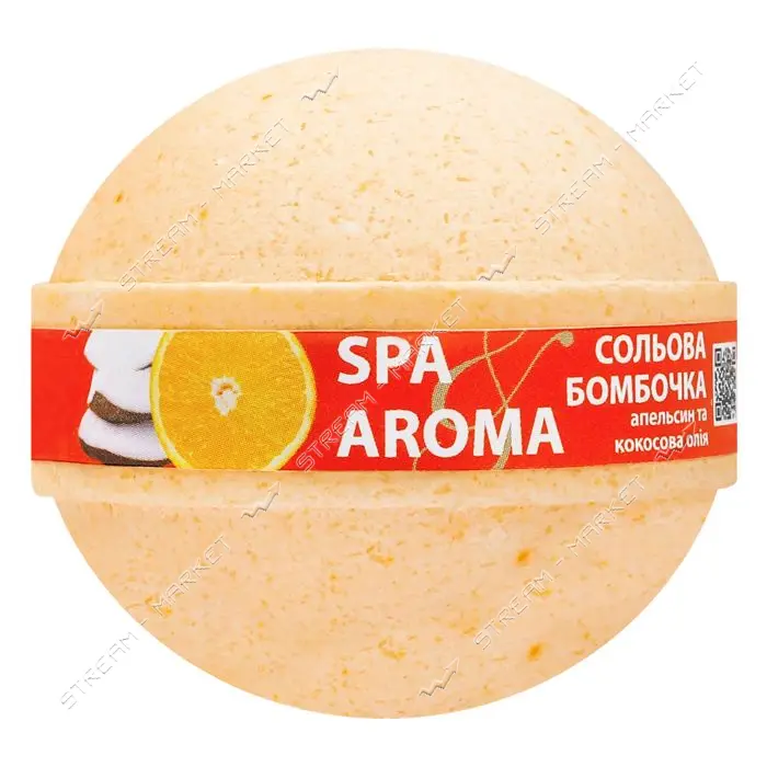 Солевая бомбочка для ванн Bioton Cosmetics Апельсин и кокос 75г