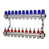 Коллекторный блок Koer KR 1110-11 с расходомерами 1"x11 WAYS без евроконуса