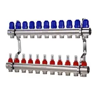 Коллекторный блок Koer KR 1110-11 с расходомерами 1"x11 WAYS без евроконуса                         