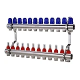 Коллекторный блок Koer KR 1110-12 с расходомерами 1"x12 WAYS без евроконуса