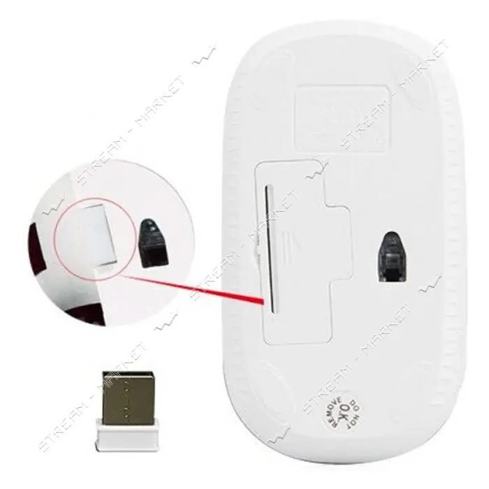 Компьютерная мышь Meetion MT-R547 Wireless Mouse 2.4G белая                                         