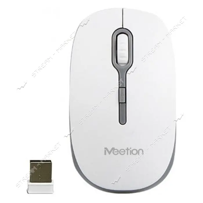 Компьютерная мышь Meetion MT-R547 Wireless Mouse 2.4G белая                                         