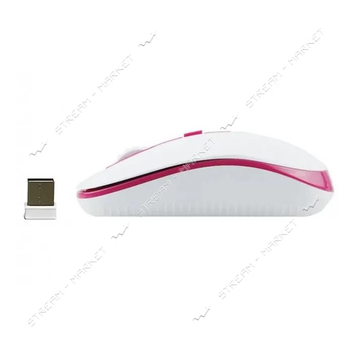 Компьютерная мышь Meetion MT-R547 Wireless Mouse 2.4G бело-розовая