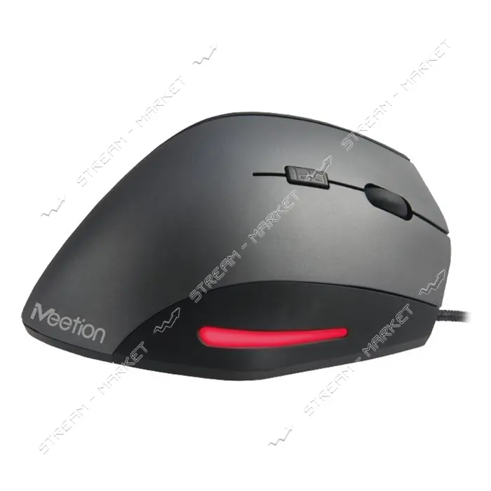 Компьютерная мышь Meetion MT-M380 Vertical mouse серая                                              