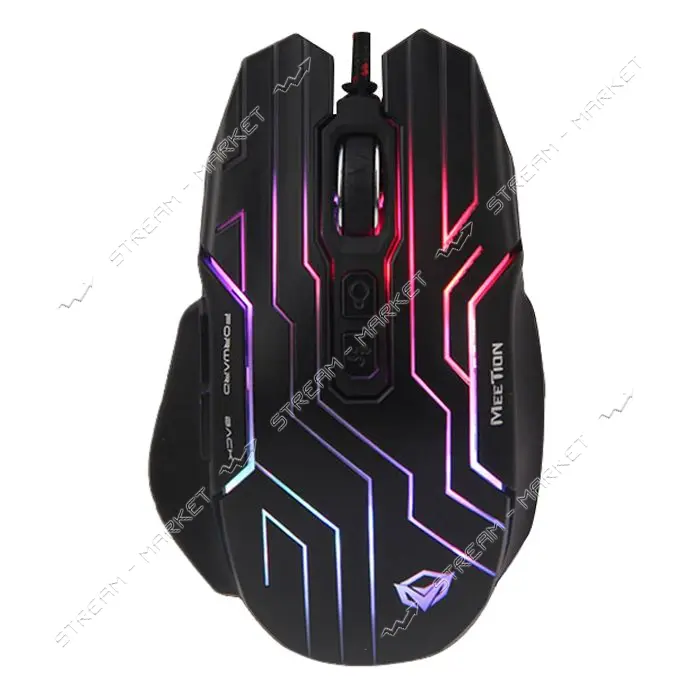 Компьютерная мышь Meetion MT-GM22 Backlit Gaming Mouse RGB черная                                   