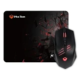 Компьютерная мышь Meetion MT-CO10 Mouse And Mouse Pad Combo черная                                  