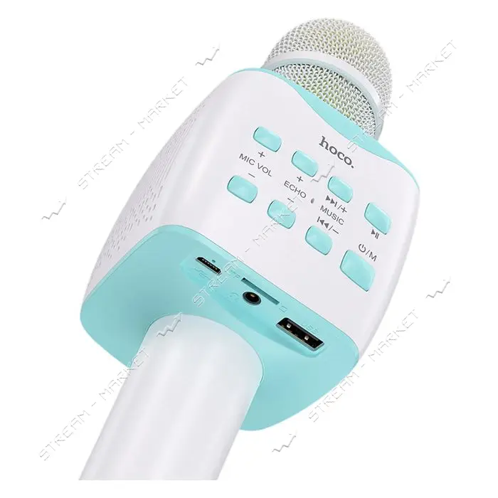Микрофон Hoco BK5 Cantando karaoke microphone голубой                                               