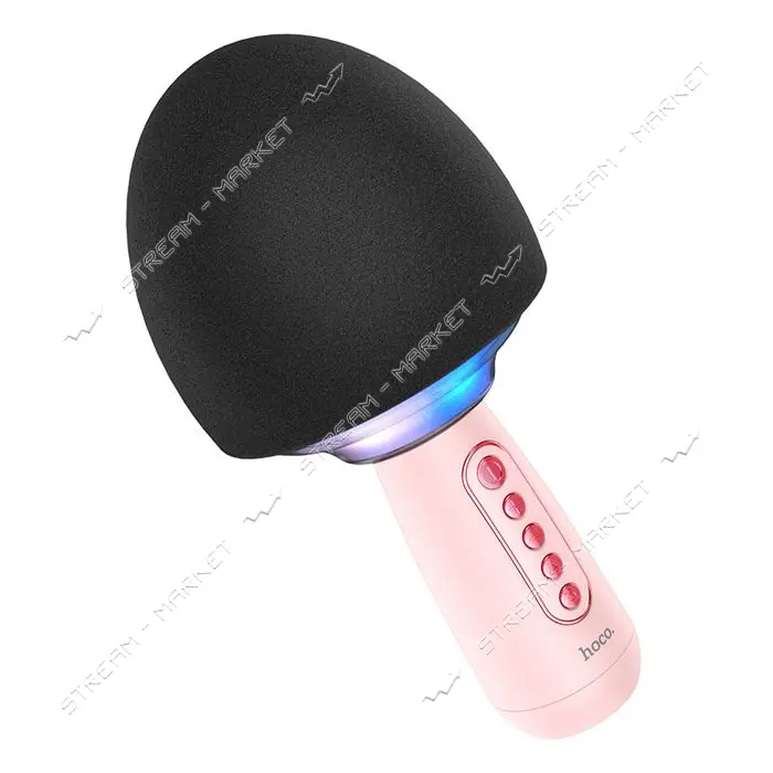 Микрофон Hoco BK7 Cute karaoke microphone розовый                                                   