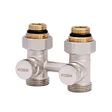 Узел нижнего подключения радиатора прямой 3/4'' Koer KR.1131 комплект