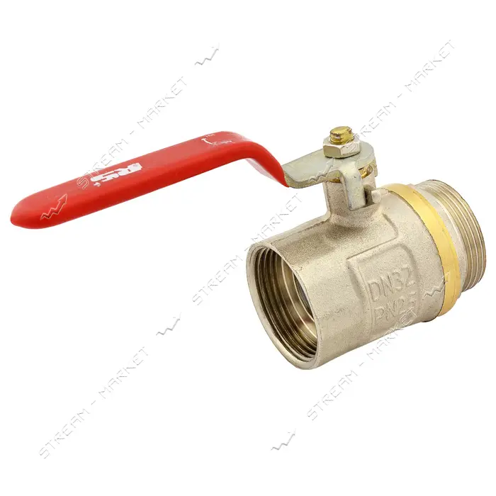 Кран шаровый STA 1 1/4" В/Н вода железный шар 436г