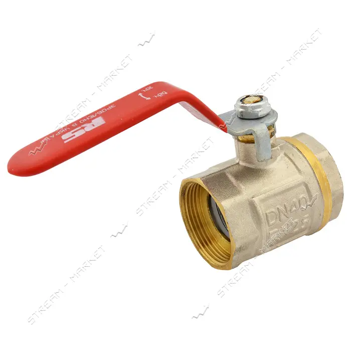 Кран шаровый STA 1 1/2" В/В ручка вода железный шар 575г