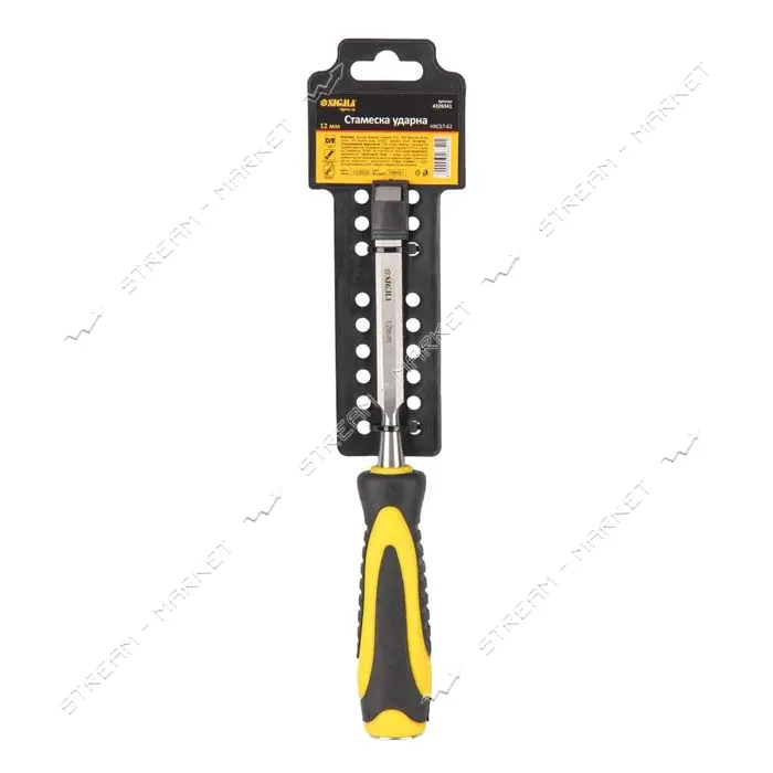 Стамеска ударная Sigma 4326341 12мм двухкомпонентная ручка CrV